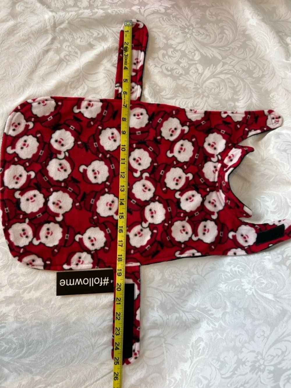 Santa Face Red Holiday Fleece Pet Vest - NWT